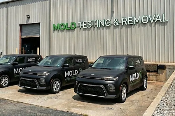 Mold Testing and Removal inspection vans ready for mold testing calls in Philadelphia